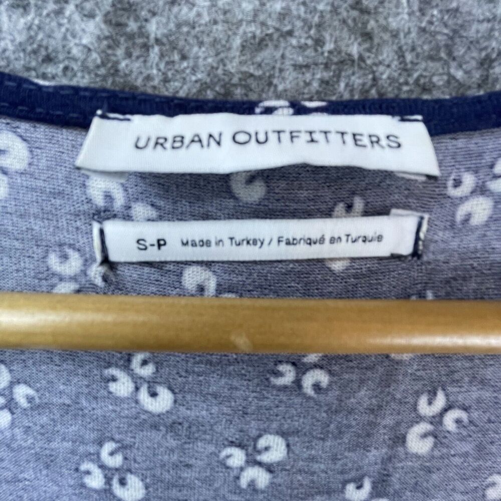 Urban Outfitters Dress Small Navy Lightweight Deep V Girly Simple Minimalist‎ - Picture 3 of 8